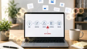 Content bottleneck supply chain