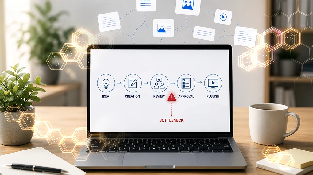 Content bottleneck supply chain